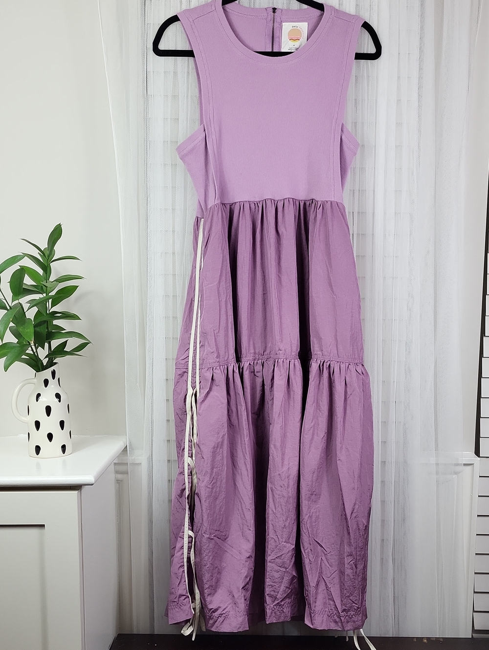 Daily Practice Anthropologie Maxi Dress Mauve Mixed. Size M